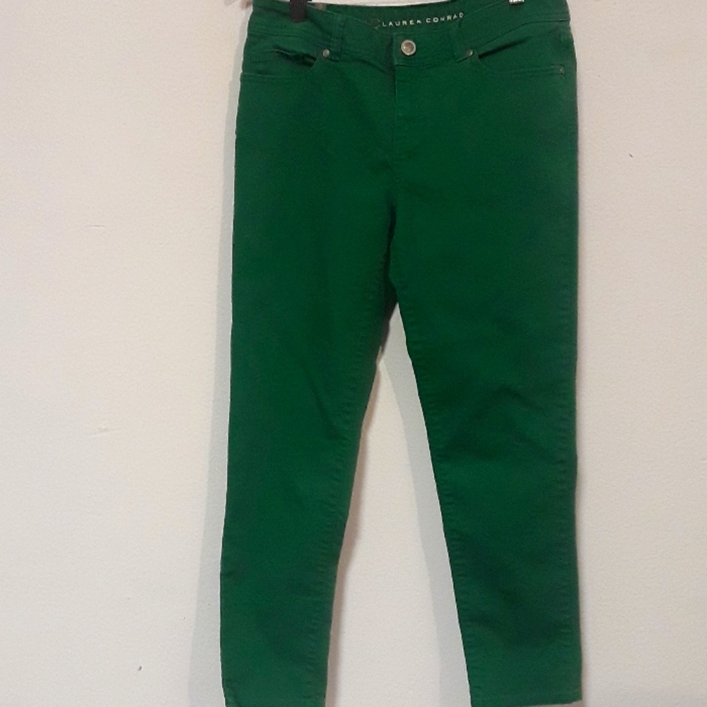 *C1- LC LAUREN CONRAD GREEN COLOR SZ. 10 JEANS PANTS